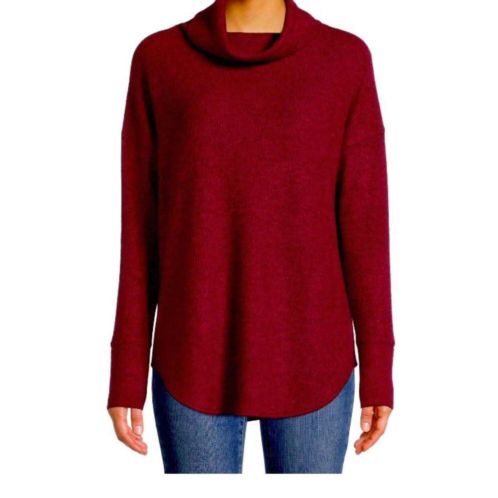 TIME and TRU - TT Cowl Waffle Tunic